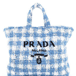 Prada Logo Tote Raffia Large #204247P20B